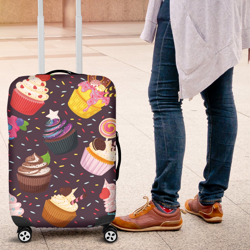 Cupcakes Party Print Pattern Luggage Cover Protector