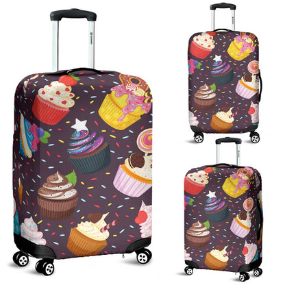 Cupcakes Party Print Pattern Luggage Cover Protector