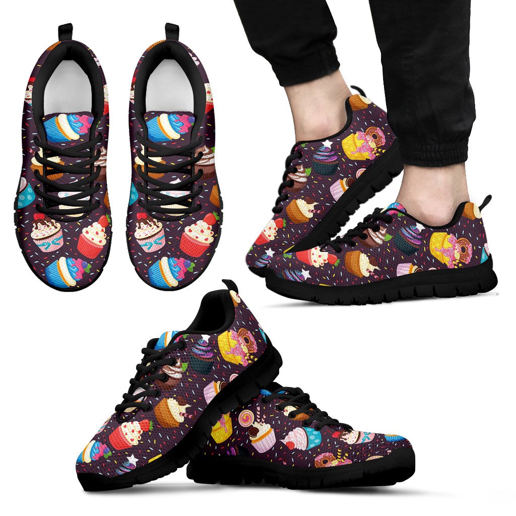 Cupcakes Party Print Pattern Men Sneakers Shoes