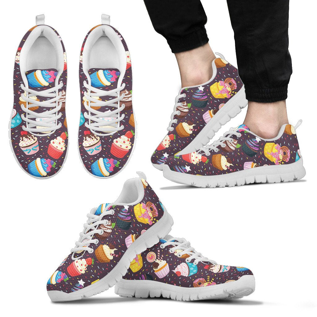 Cupcakes Party Print Pattern Men Sneakers Shoes