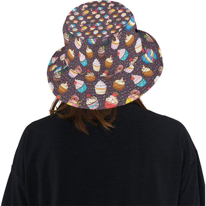 Cupcakes Party Print Pattern Unisex Bucket Hat