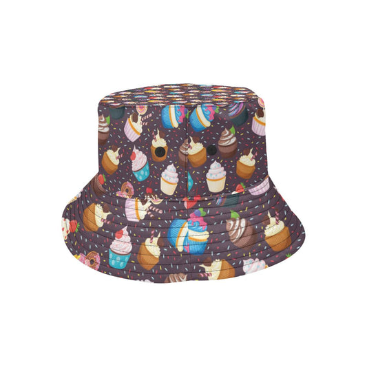 Cupcakes Party Print Pattern Unisex Bucket Hat