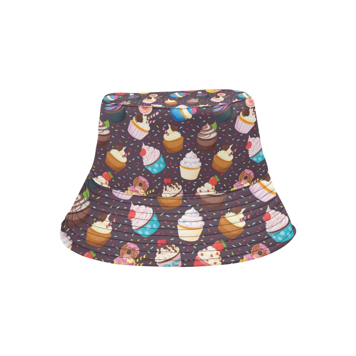 Cupcakes Party Print Pattern Unisex Bucket Hat
