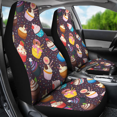 Cupcakes Party Print Pattern Universal Fit Car Seat Covers