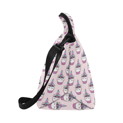 Cupcakes Unicorn Print Pattern Neoprene Lunch Bag (Model 1669)(Large)-JTAMIGO.COM
