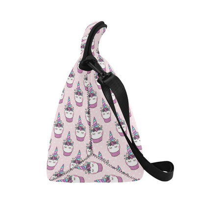 Cupcakes Unicorn Print Pattern Neoprene Lunch Bag (Model 1669)(Large)-JTAMIGO.COM