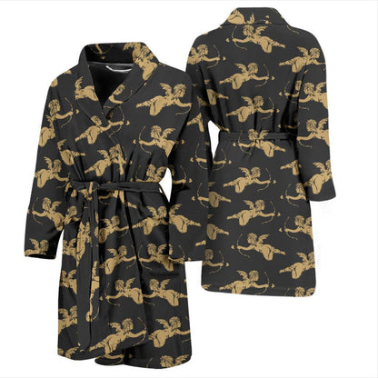 Cupid Pattern Print Design 02 Men Bathrobe-JORJUNE.COM