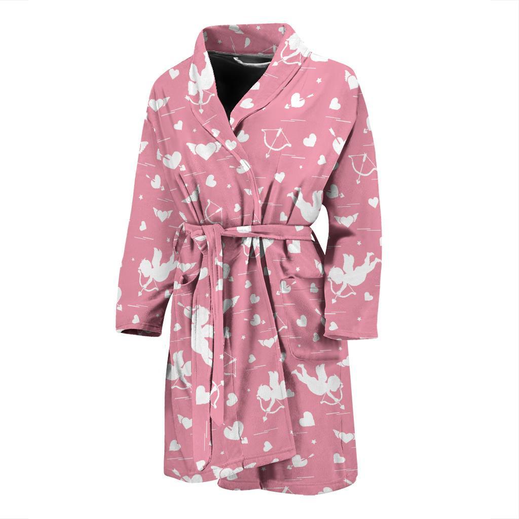 Cupid Pattern Print Design 03 Men Bathrobe-JORJUNE.COM