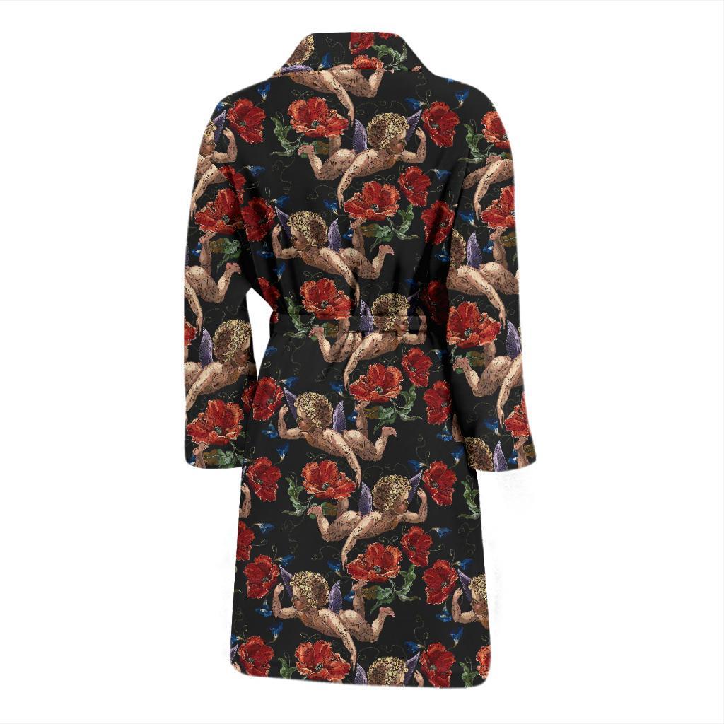Cupid Pattern Print Design 05 Men Bathrobe-JORJUNE.COM