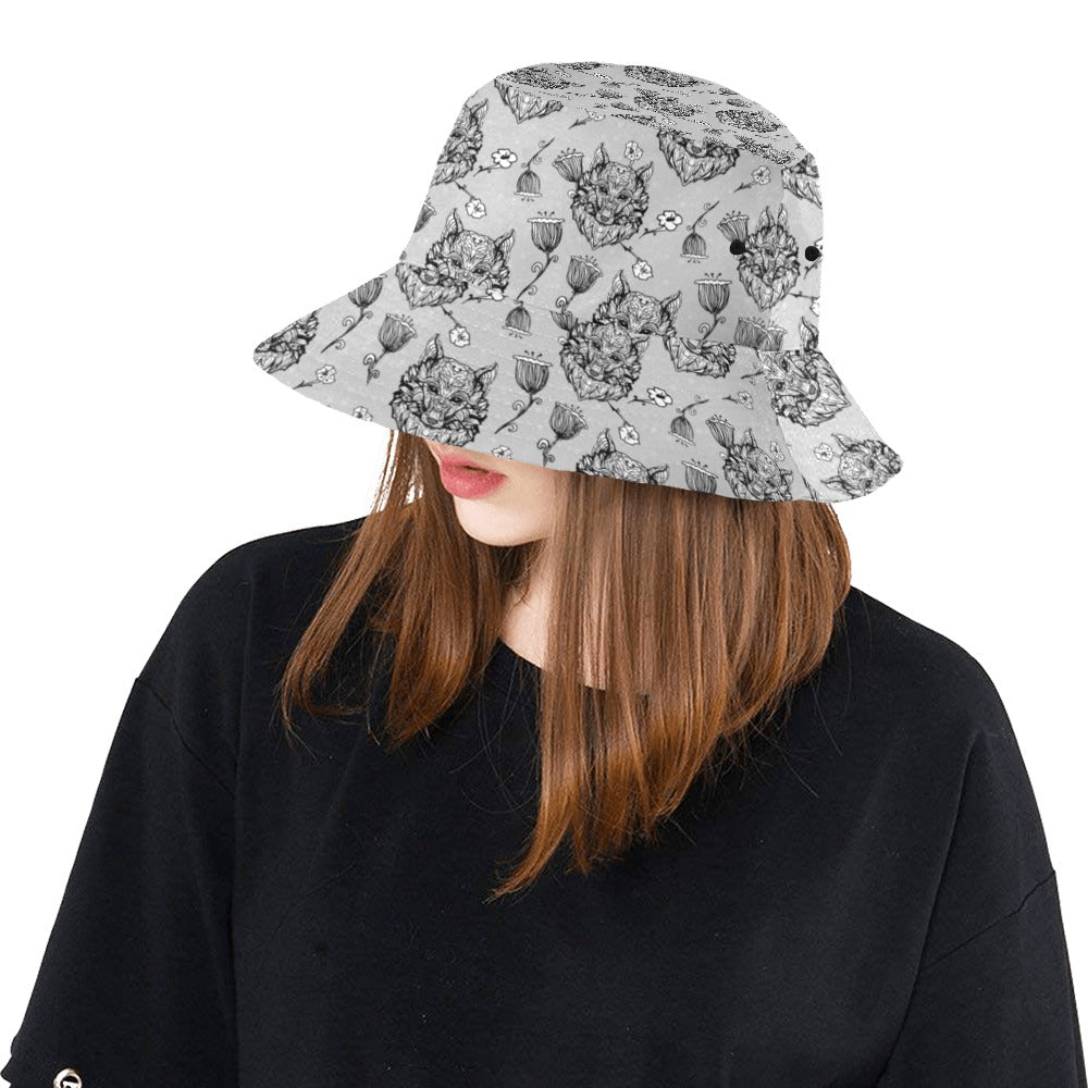 Tribal Pattern Print Design LKS306 Unisex Bucket Hat