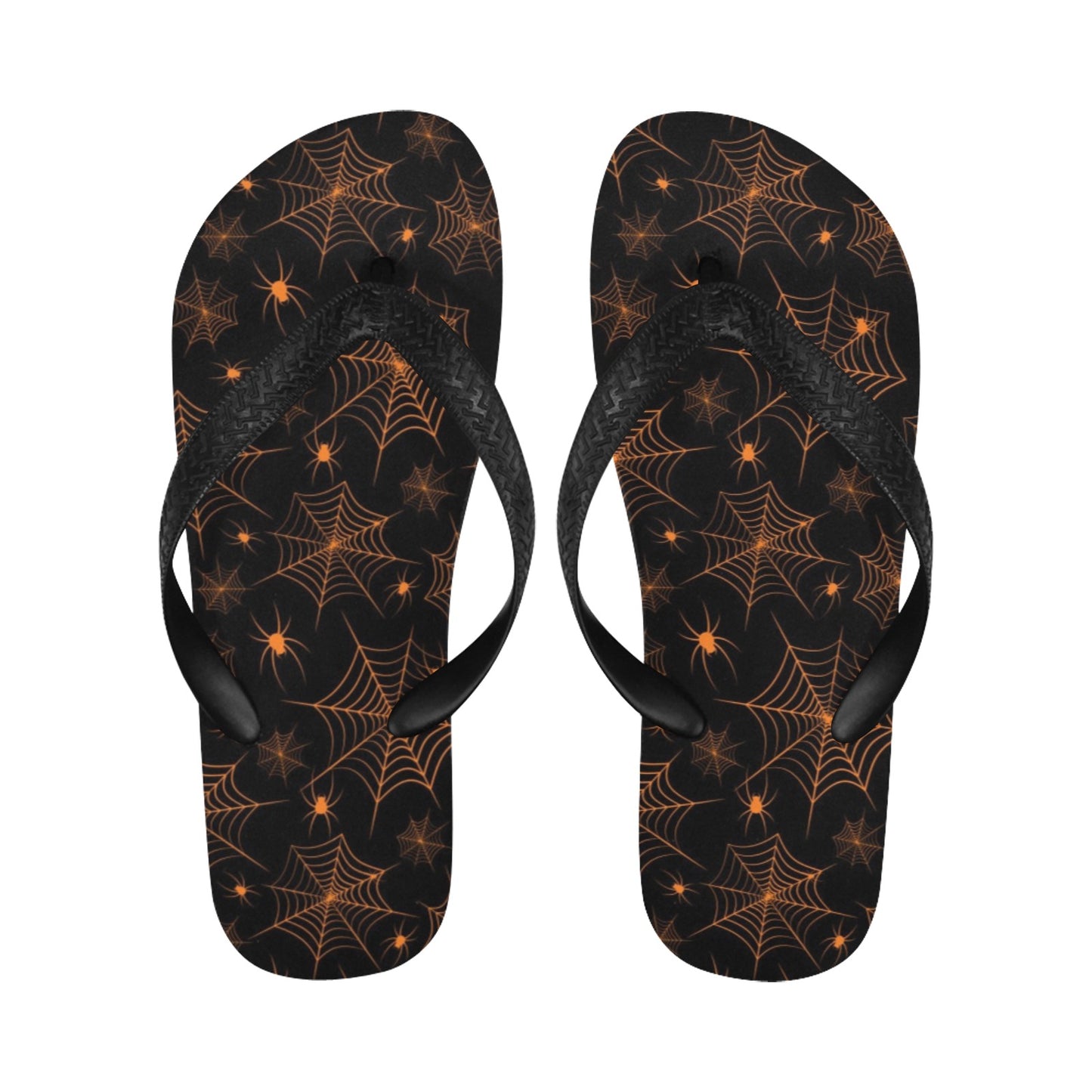 Spider Web Print Design LKS306 Flip Flops
