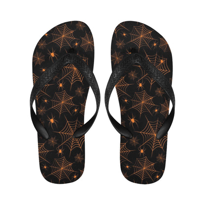 Spider Web Print Design LKS306 Flip Flops