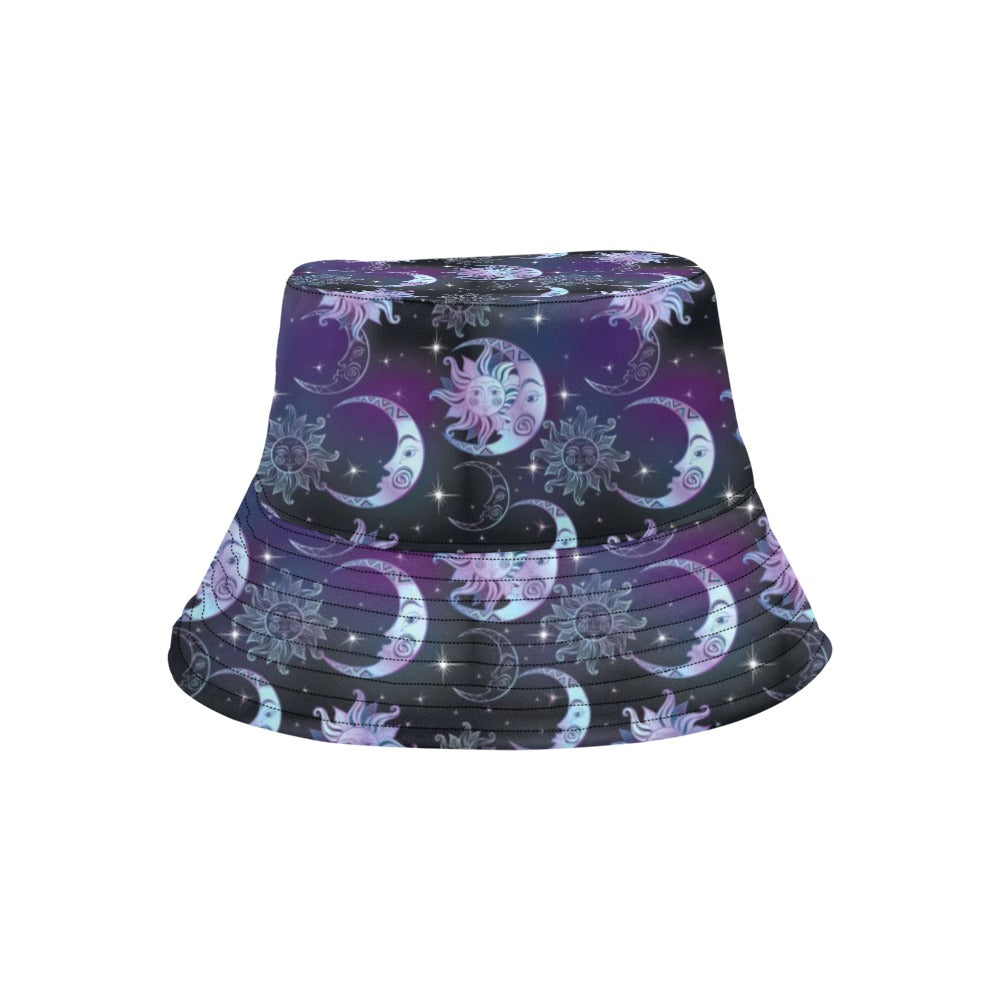 Sun Moon Print Design LKS303 Unisex Bucket Hat