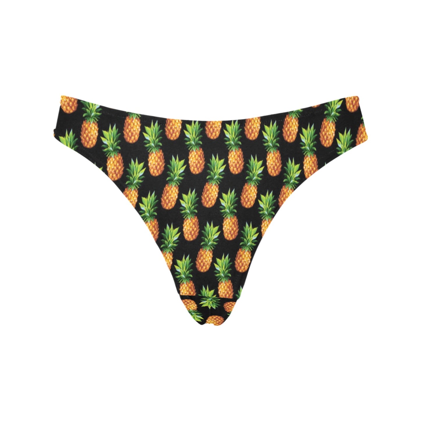 Pineapple Cute Print Design Pattern Women's Thongs