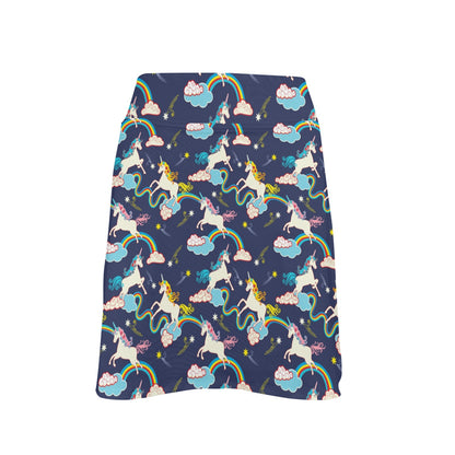 Unicorn Print Design LKS304 17" Golf & Pickleball Skort with Pockets