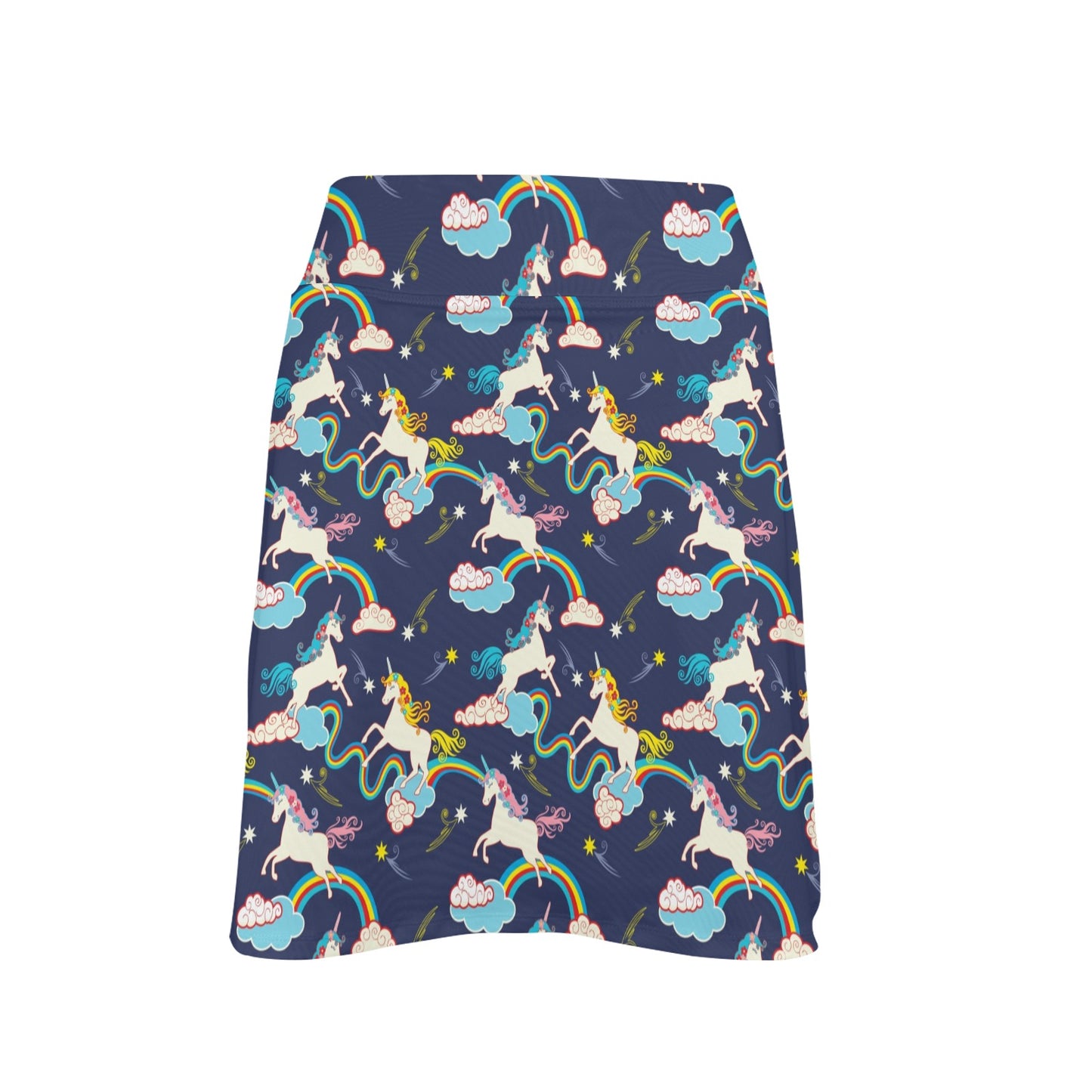 Unicorn Print Design LKS304 17" Golf & Pickleball Skort with Pockets
