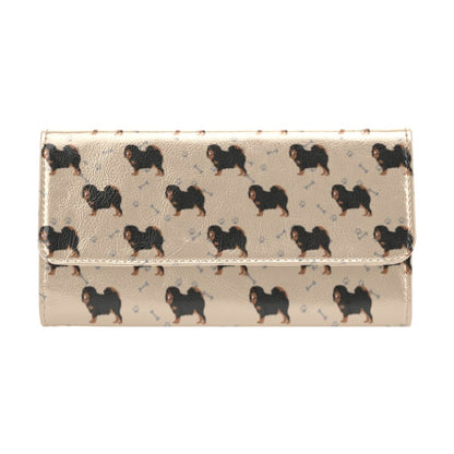 Tibetan Mastiffs Print Design LKS301 Women's Trifold Wallet
