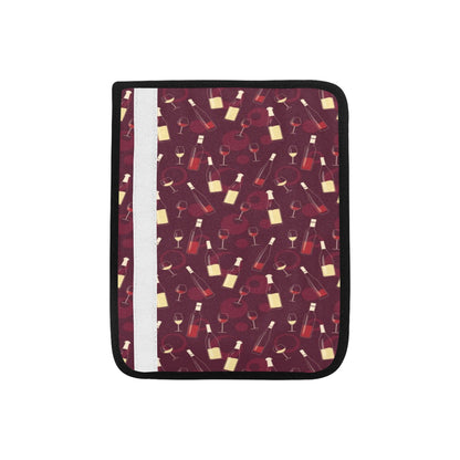 Wine Themed Print Design LKS302 Car Seat Belt Cover