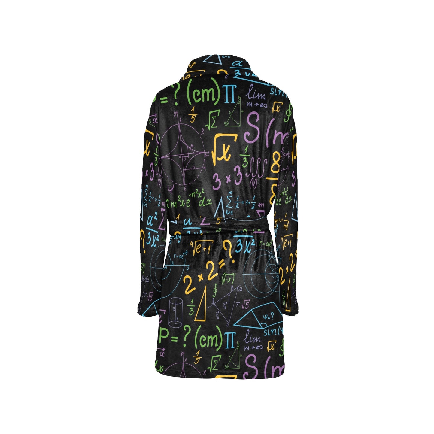 Math Pattern Print Design 03 Women's Fleece Robe