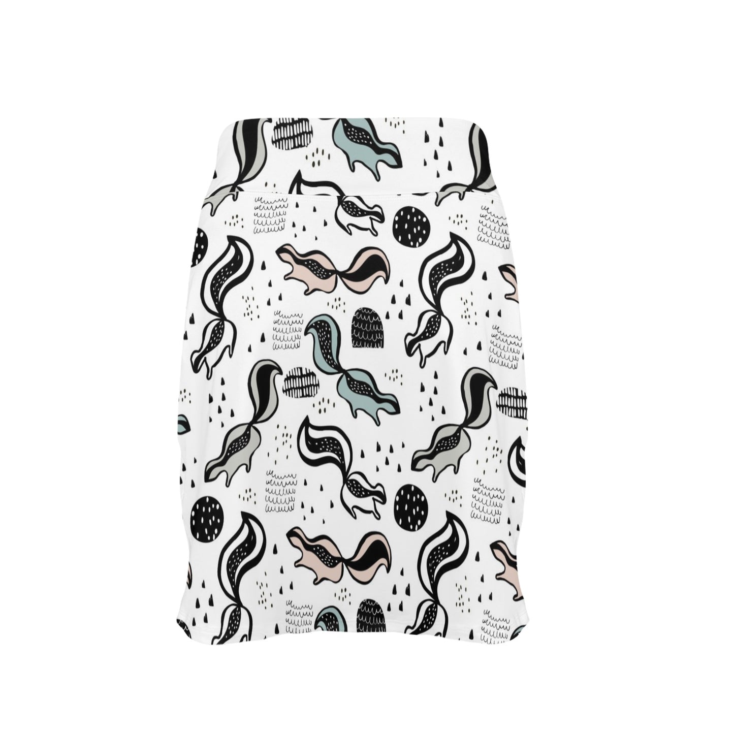 Skunk Print Design LKS303 17" Golf & Pickleball Skort with Pockets