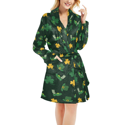 St Patricks Day Print Design LKS306 Women's Fleece Robe