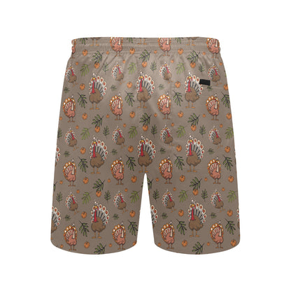 Thanksgiving Print Design LKS306 Men's Swim Trunks Beach Shorts