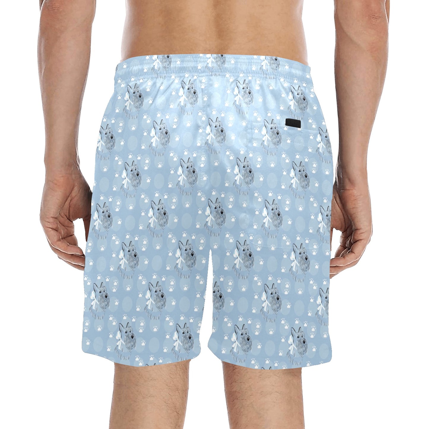 Scottish Terriers Print Design LKS308 Men's Swim Trunks Beach Shorts