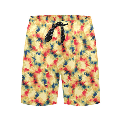 Tie Dye Print Design LKS302 Men's Swim Trunks Beach Shorts