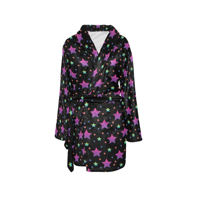 Star Print Design LKS305 Women's Fleece Robe