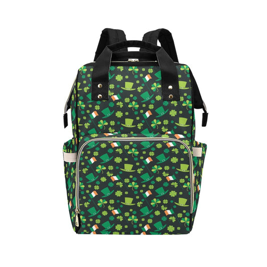 Shamrock Saint Patrick's Day Print Design LKS304 Diaper Bag Backpack