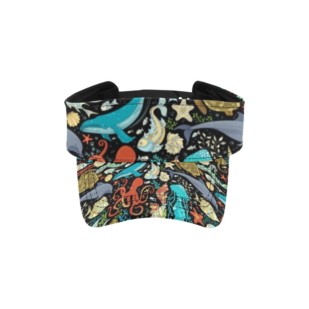 Underwater Animal Print Design LKS301 Unisex Sun Visor