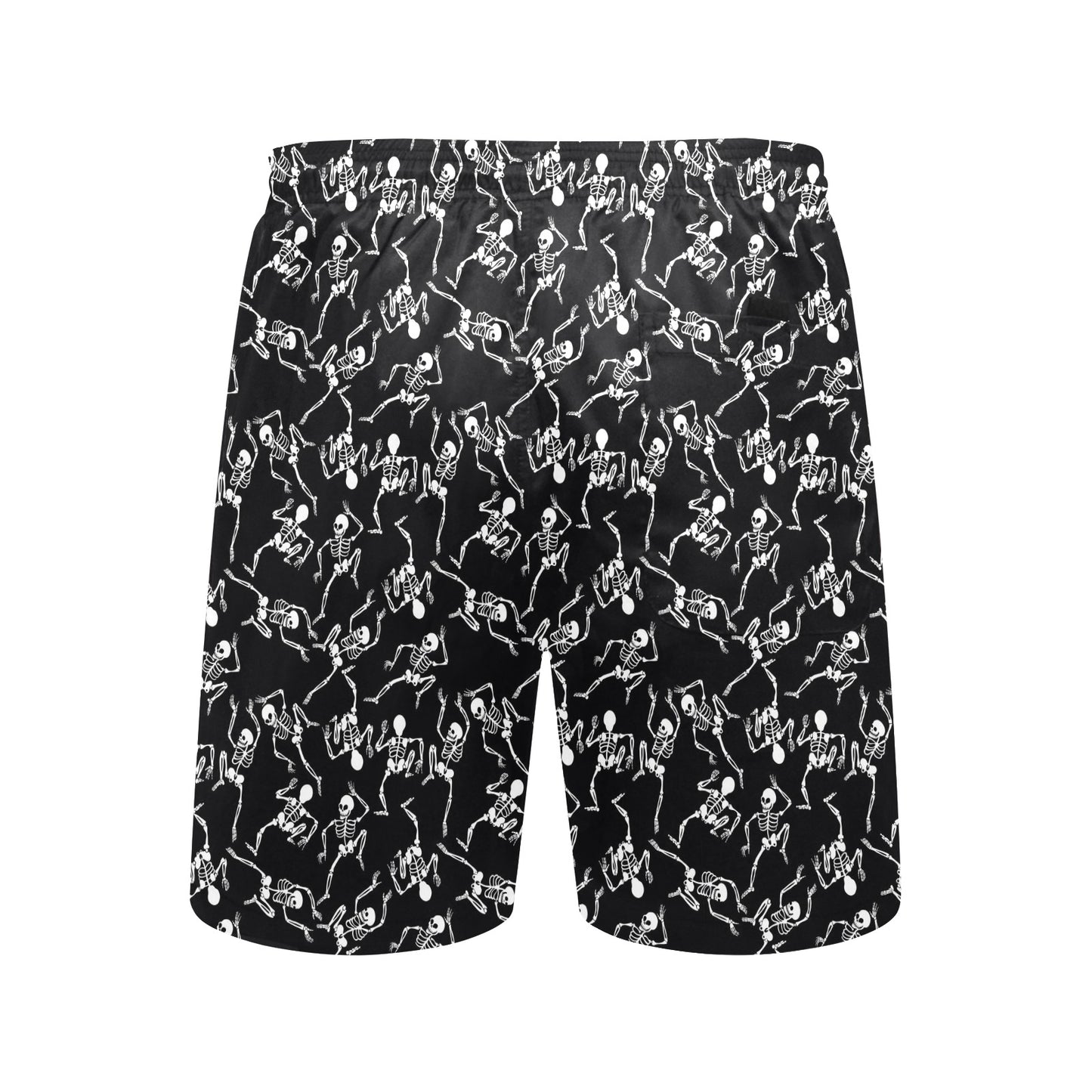 Skeleton Style Print Men's Swim Trunks Beach Shorts