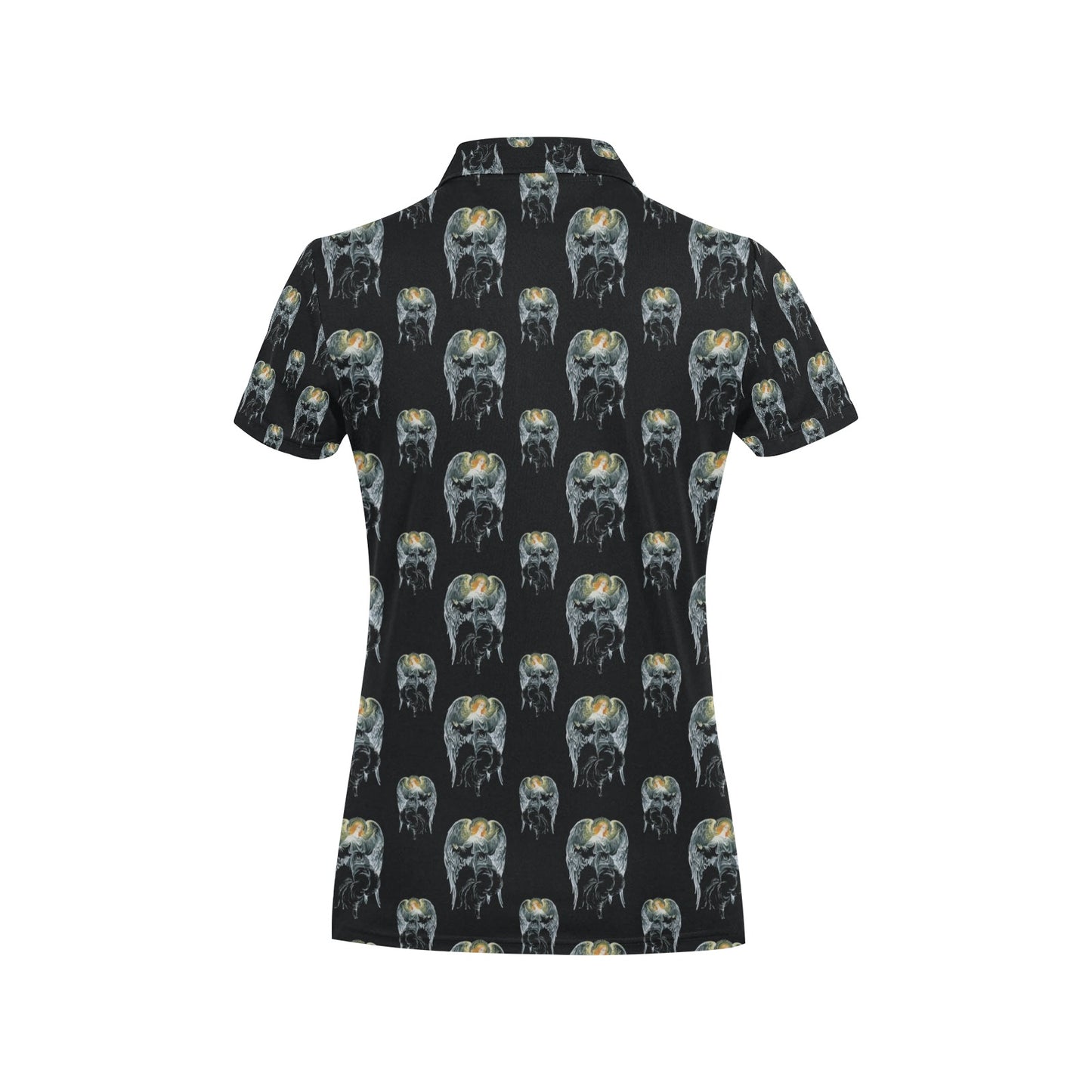 Angel with Wings Cute Design Print Women's Polo Shirt