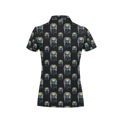 Angel with Wings Cute Design Print Women's Polo Shirt
