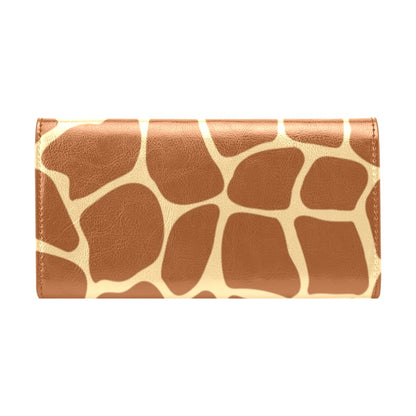 Giraffe Texture Print Women's Trifold Wallet