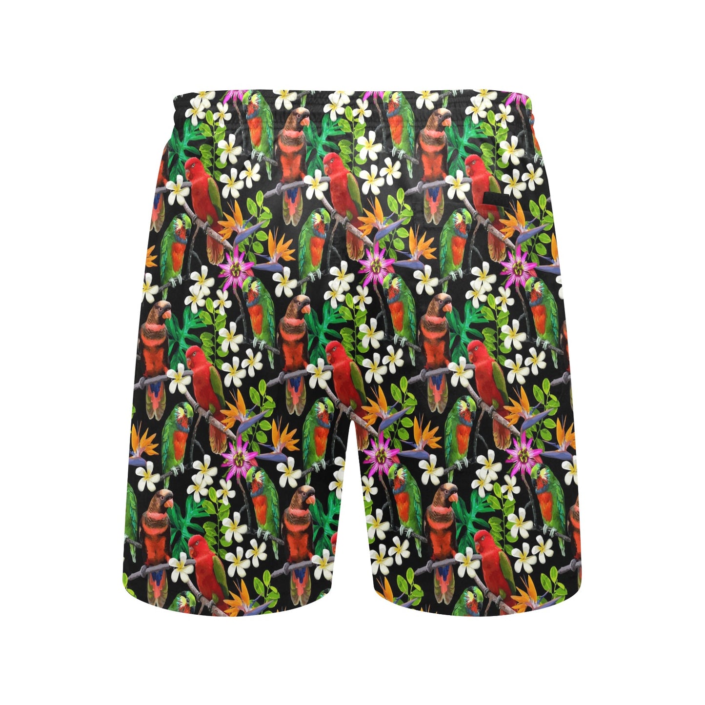 Parrot Design Print Men's Swim Trunks Beach Shorts