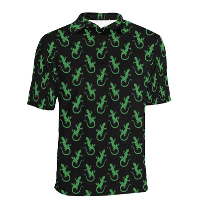 lizard Print Design LKS401 Men Polo Shirt