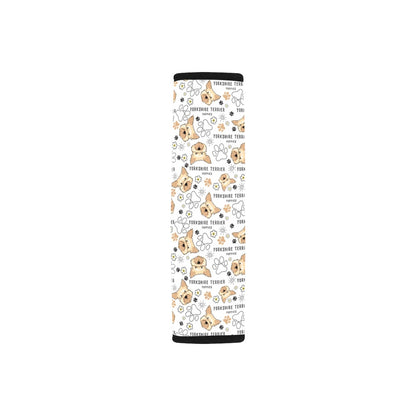 Yorkshire Terriers Print Design LKS308 Car Seat Belt Cover