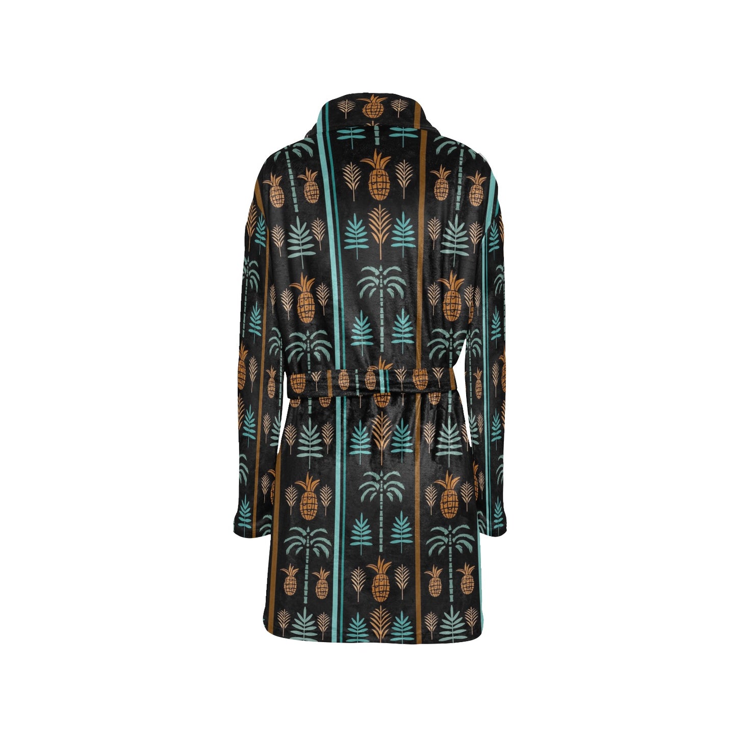 Hawaiian Themed Pattern Print Design H023 Women's Fleece Robe