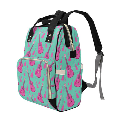 Acoustic Guitar Print Design LKS405 Diaper Bag Backpack