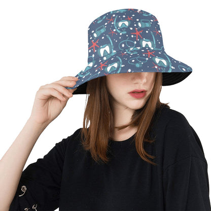 Scuba Equipment Print Design LKS302 Unisex Bucket Hat
