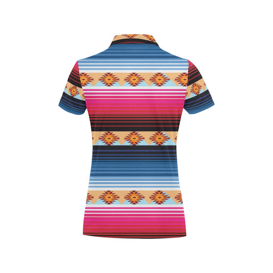Mexican Pattern Print Design 03 Women's Polo Shirt