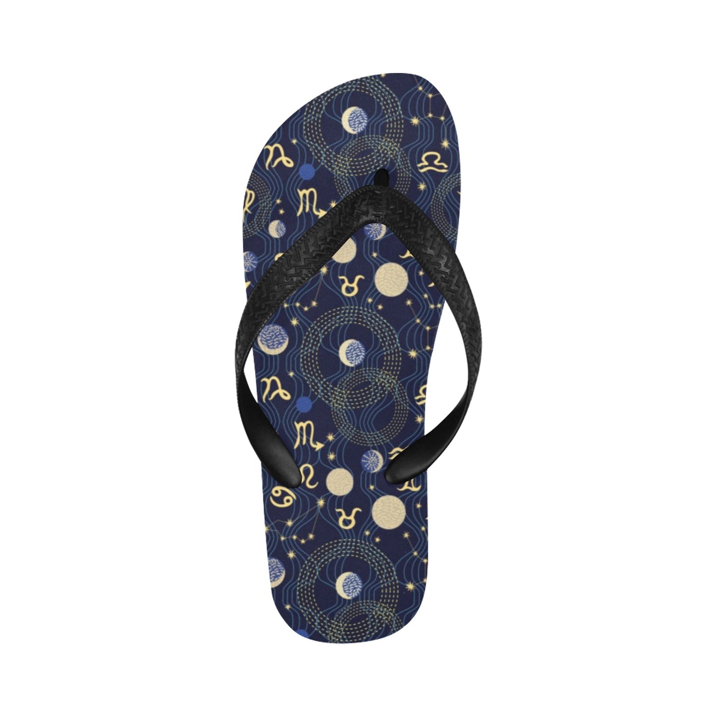 Zodiac Print Design LKS302 Flip Flops