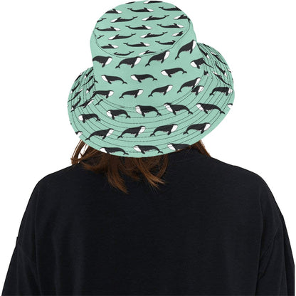 Whale Print Design LKS307 Unisex Bucket Hat