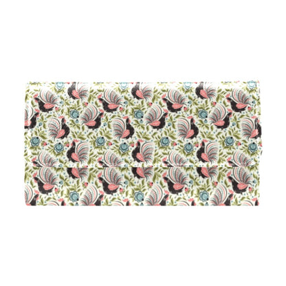 Rooster Print Design Women's Trifold Wallet