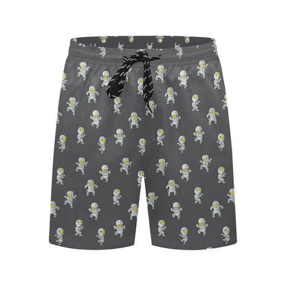 Mummy Print Design LKS305 Men's Swim Trunks Beach Shorts