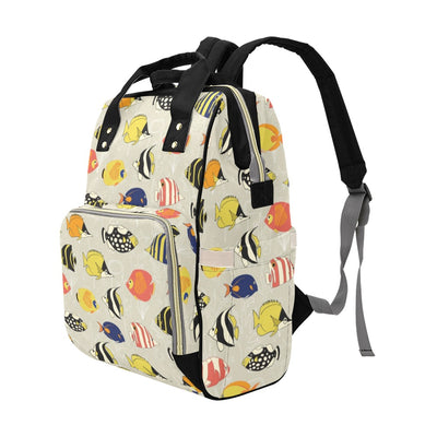 Angelfish Print Design LKS401 Diaper Bag Backpack