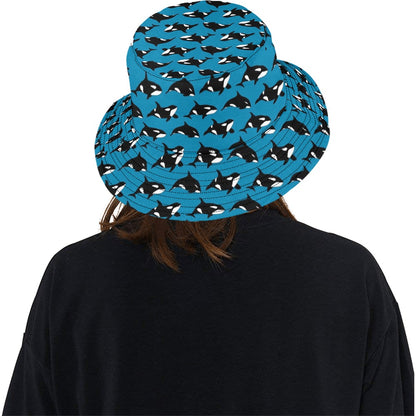 Whale Print Design LKS304 Unisex Bucket Hat