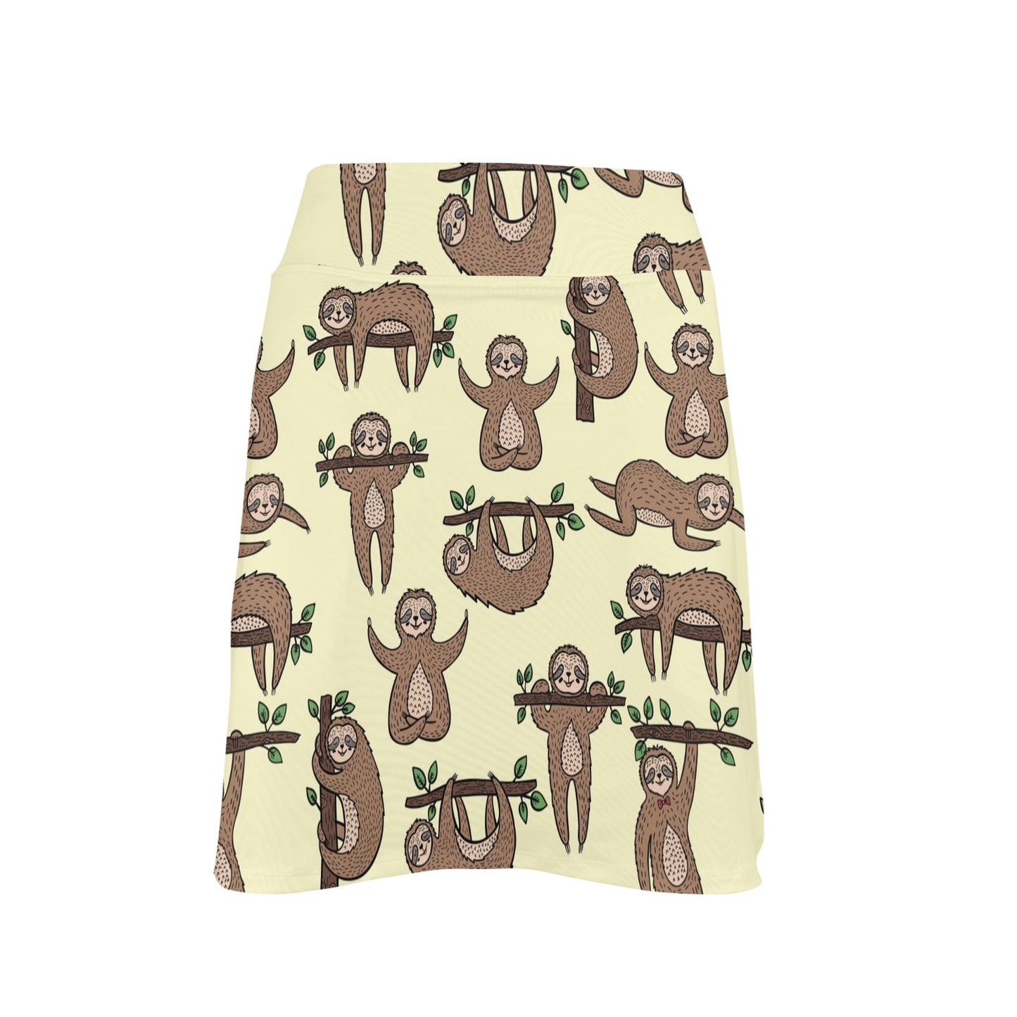 Sloth Print Design LKS3010 17" Golf & Pickleball Skort with Pockets