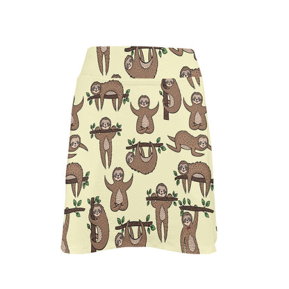 Sloth Print Design LKS3010 17" Golf & Pickleball Skort with Pockets